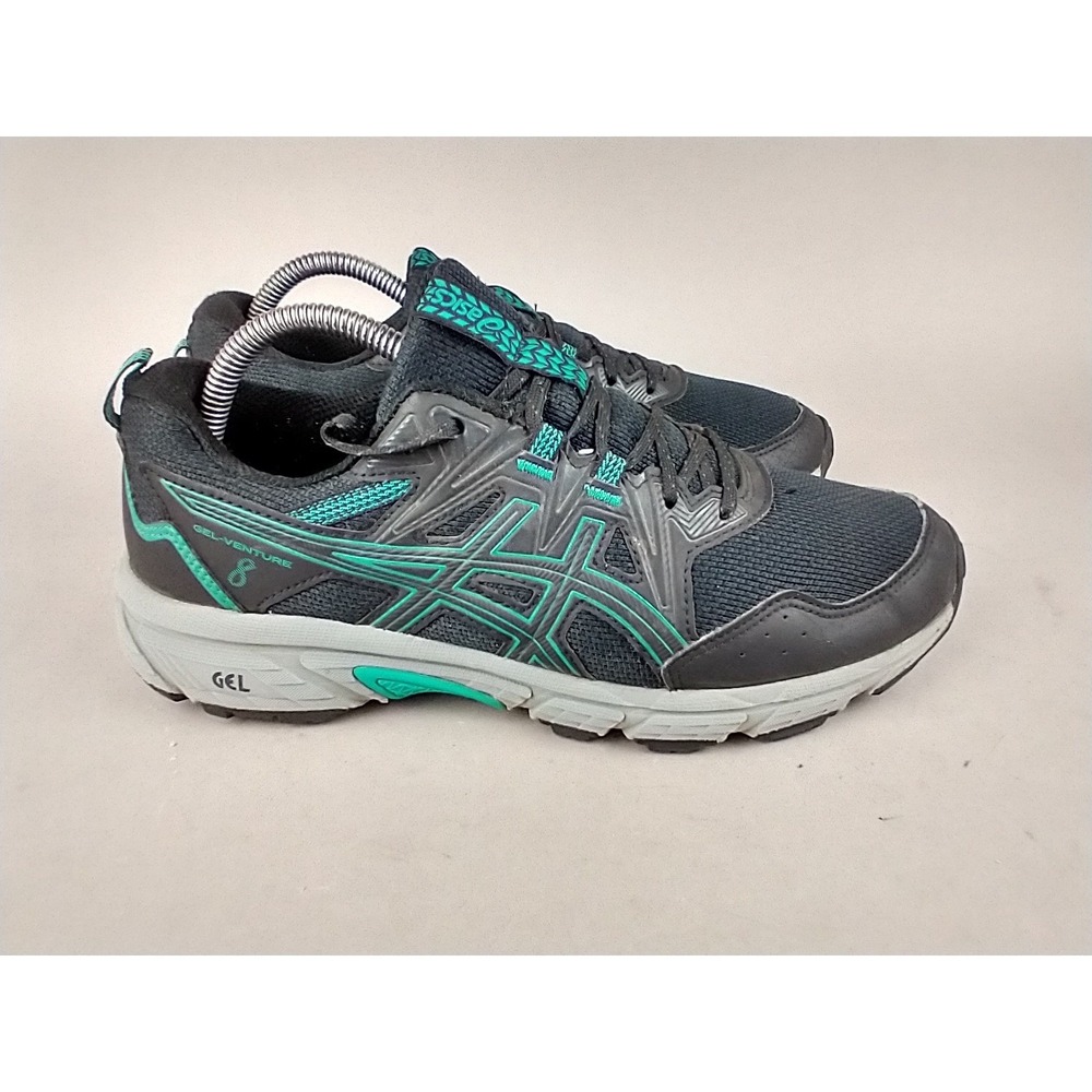 Asics Gel-Venture‎ 8 Womens Trail Running Shoes Black Teal 1012B230 Size 9